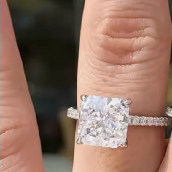 2ct Radiant Cut Ring - Picture 5 of 14